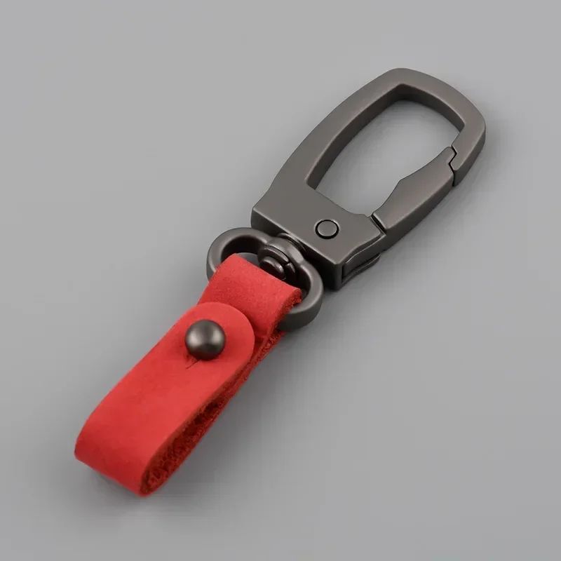 Matte Leather  Metal Keychain  Minimalist AntiDetachable Key Ring For Men  Women 12