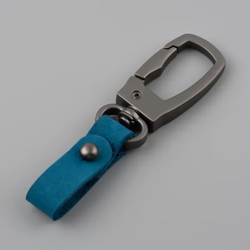 Matte Leather  Metal Keychain  Minimalist AntiDetachable Key Ring For Men  Women 13