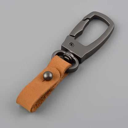 Matte Leather  Metal Keychain  Minimalist AntiDetachable Key Ring For Men  Women 8