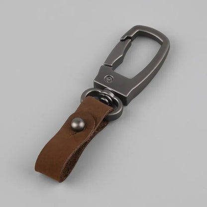 Matte Leather  Metal Keychain  Minimalist AntiDetachable Key Ring For Men  Women 14