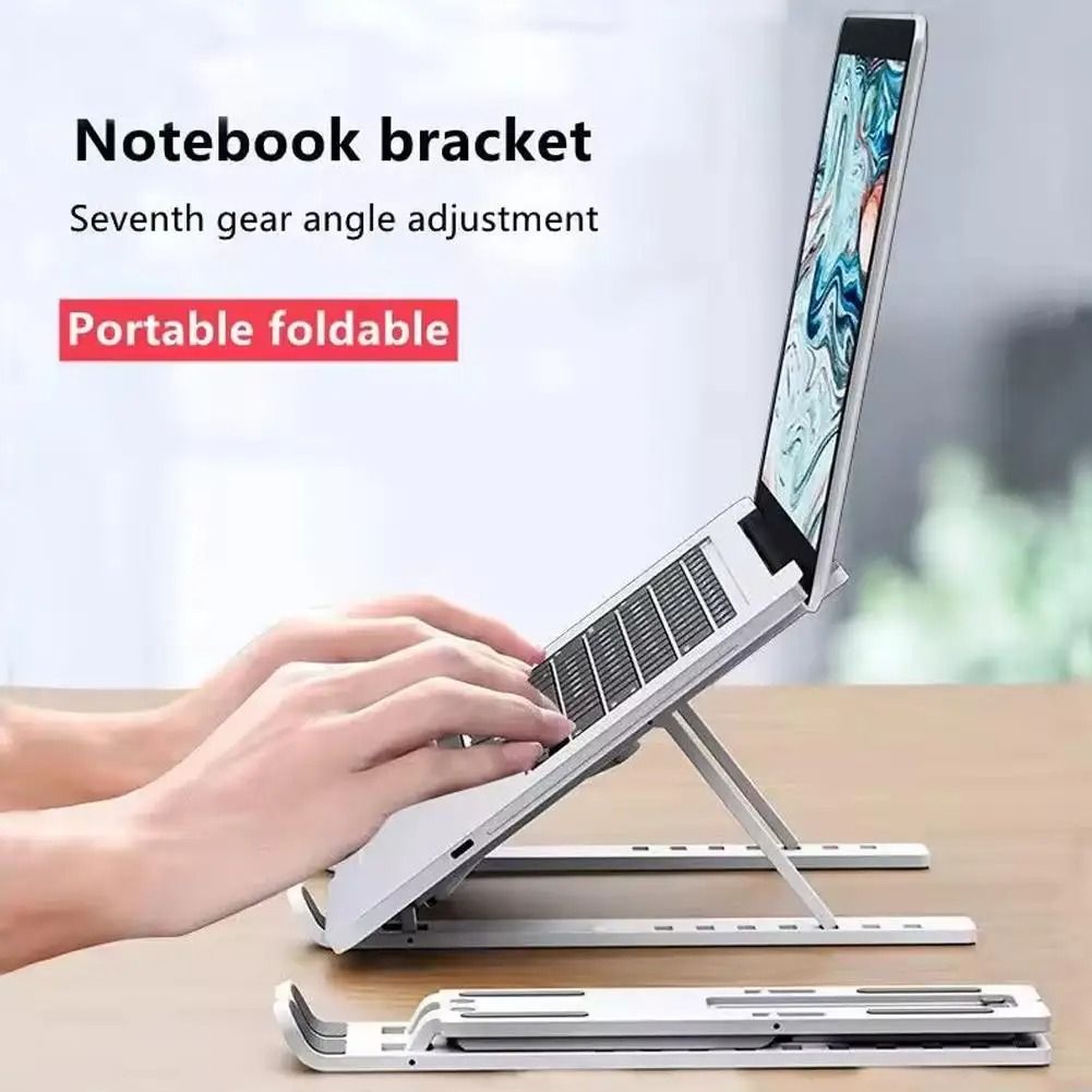 Foldable Tablet Stand Holder Adjustable Non Slip Laptop Riser