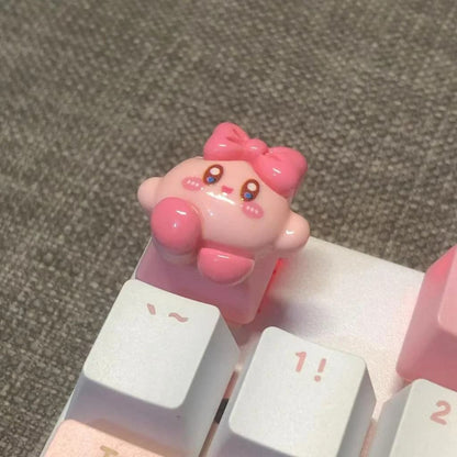 Handmade Pink Cartoon Keycap Custom PBT Mechanical Keyboard Keycap 7