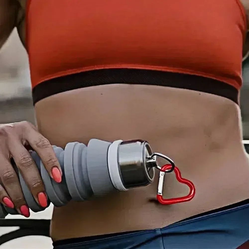 Heart Shaped Metal Carabiner Keychain Set For Outdoor And Everyday Use 5 Pack 5