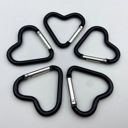 Heart Shaped Metal Carabiner Keychain Set For Outdoor And Everyday Use 5 Pack 12