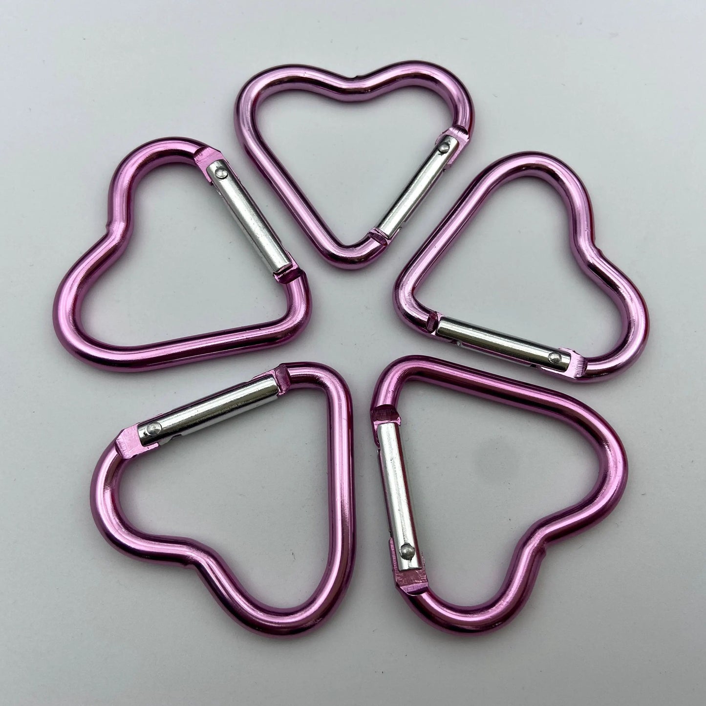 Heart Shaped Metal Carabiner Keychain Set For Outdoor And Everyday Use 5 Pack 13