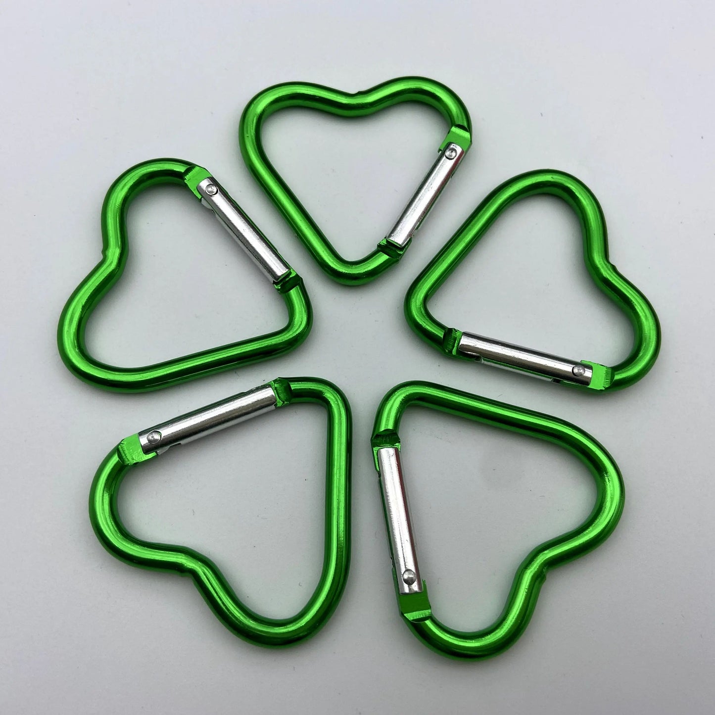 Heart Shaped Metal Carabiner Keychain Set For Outdoor And Everyday Use 5 Pack 9