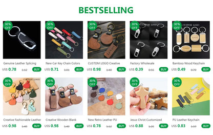 Personalized Leather Splicing Waist Hanging Car Keychain For Men 6