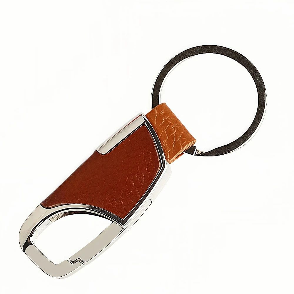 Personalized Leather Splicing Waist Hanging Car Keychain For Men 8