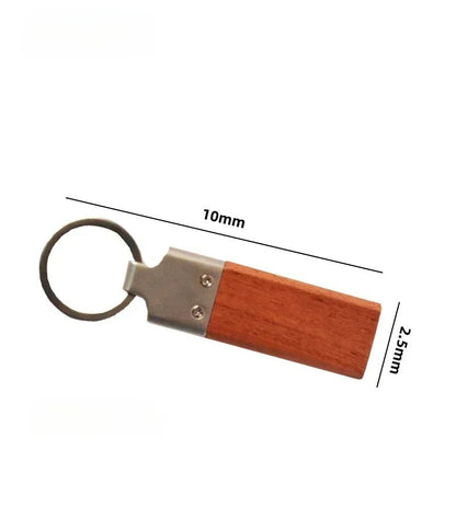 Custom Laser Engraved Wood Keychain Personalized Name Key Ring Gift 5