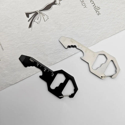 6 In 1 Stainless Steel Multitool Keychain With Bottle Opener And Wrench 4