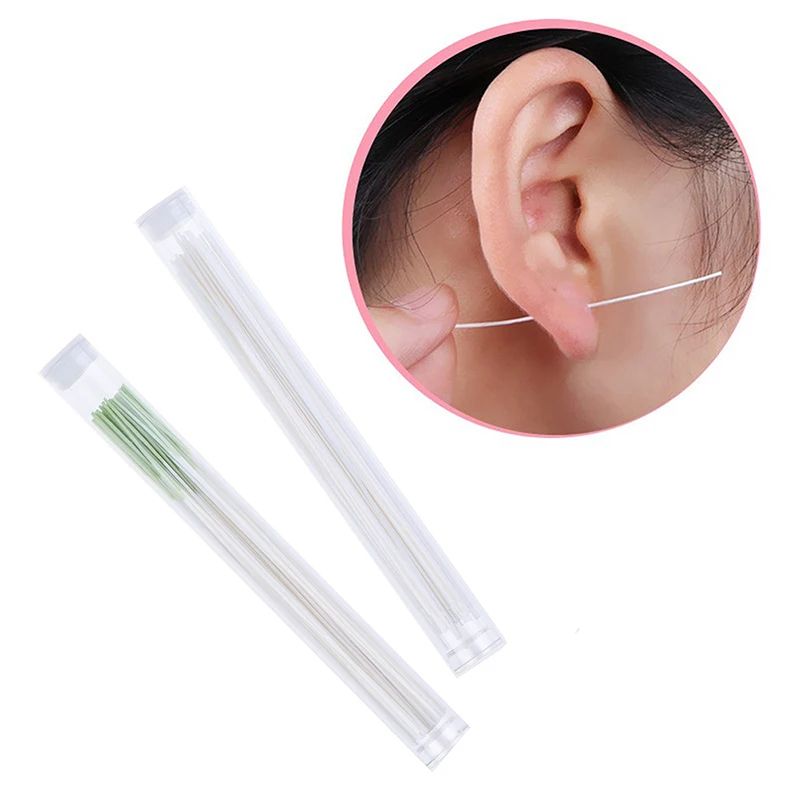 60 Piece Pierced Ear Cleaning Kit Disposable Aftercare Floss And Solution 18