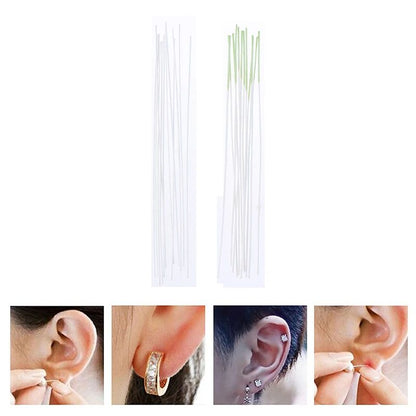 60 Piece Pierced Ear Cleaning Kit Disposable Aftercare Floss And Solution 19