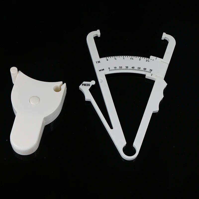 Body Fat Caliper And Measuring Tape Set Portable Fitness Tester 1