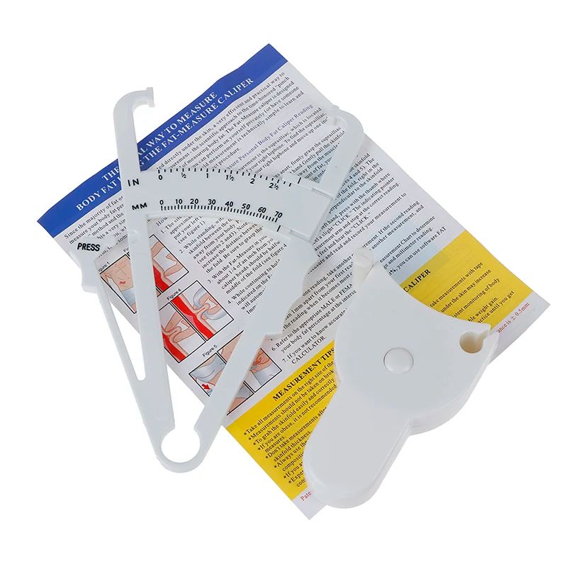 Body Fat Caliper And Measuring Tape Set Portable Fitness Tester 2