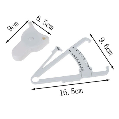 Body Fat Caliper And Measuring Tape Set Portable Fitness Tester 5