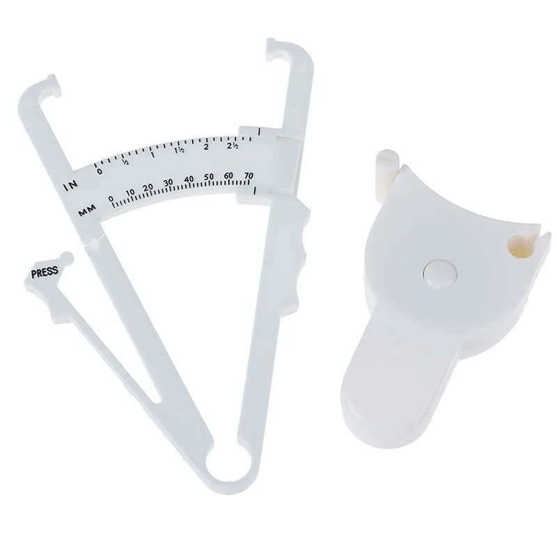 Body Fat Caliper And Measuring Tape Set Portable Fitness Tester 13