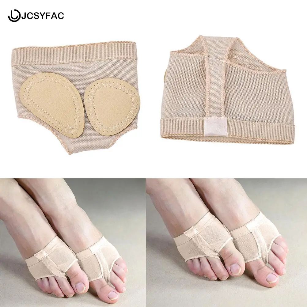 Foot Thong Dance Pads Metatarsal Half Socks for Ballet and Modern Dance
