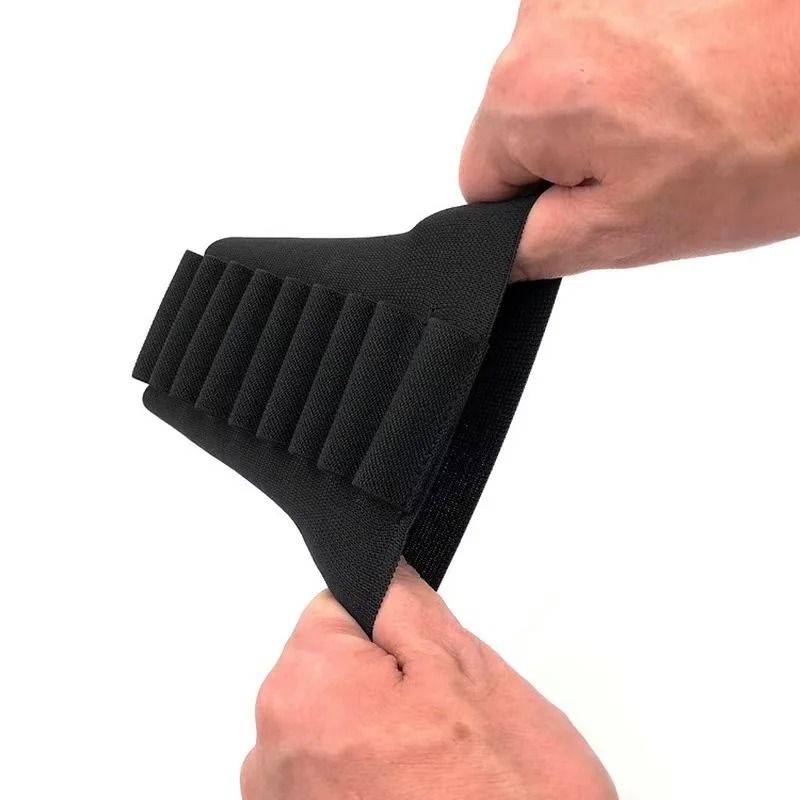 9 Hole Elastic Rifle Ammo Holder Buttstock Cartridge Sleeve 2