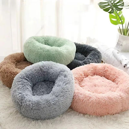 CozyNest Plush Round Pet Bed  Soft Indoor Dog  Cat Bed 4