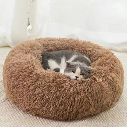 CozyNest Plush Round Pet Bed  Soft Indoor Dog  Cat Bed 6