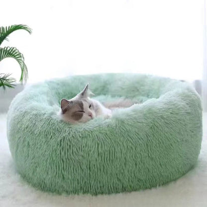 CozyNest Plush Round Pet Bed  Soft Indoor Dog  Cat Bed 9