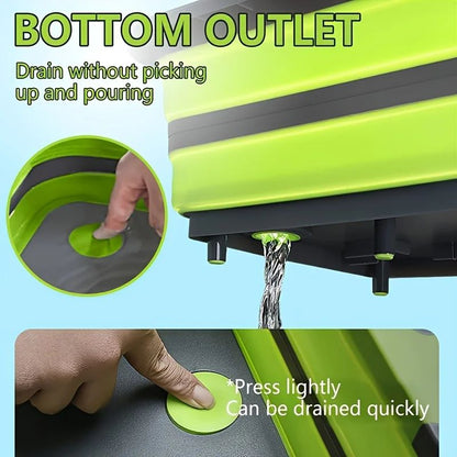 Portable SpaceSaving Basin Sink  Compact Outdoor Travel  Home Wash Tub 3