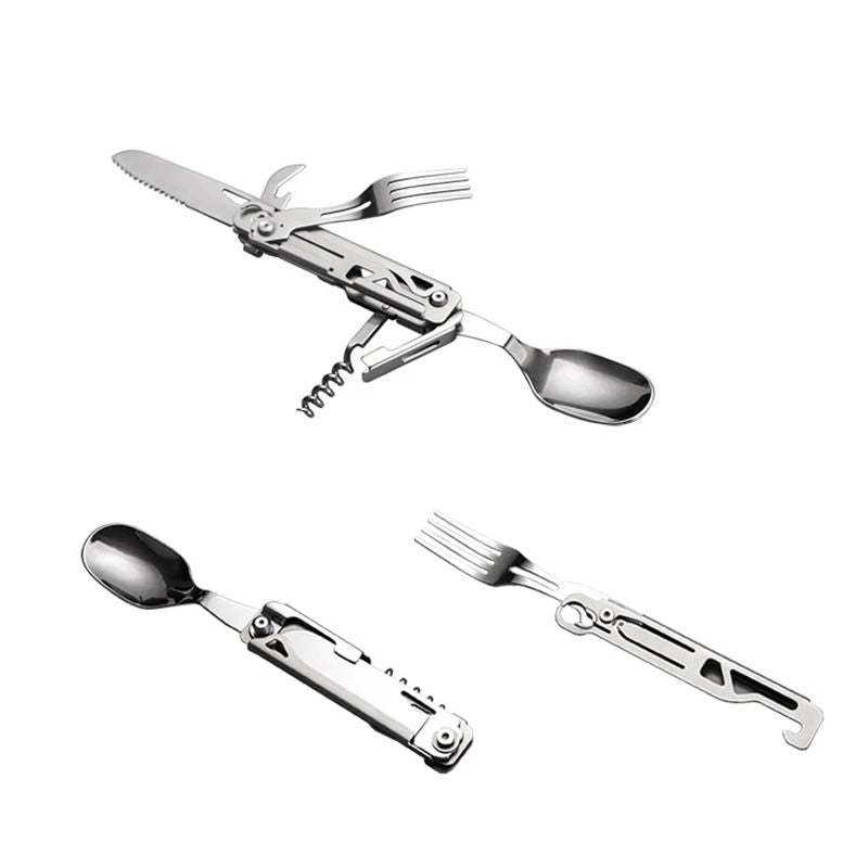 Multifunctional Stainless Steel Survival Tool Card With Knife Saw And Rope Cutter 3
