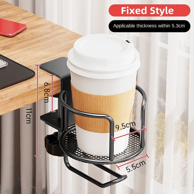 Rotating Clip On Desk Cup Holder 3