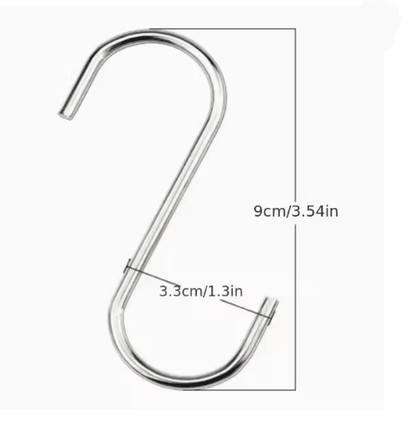 Stainless Steel Heavy Duty S Hooks Set 6