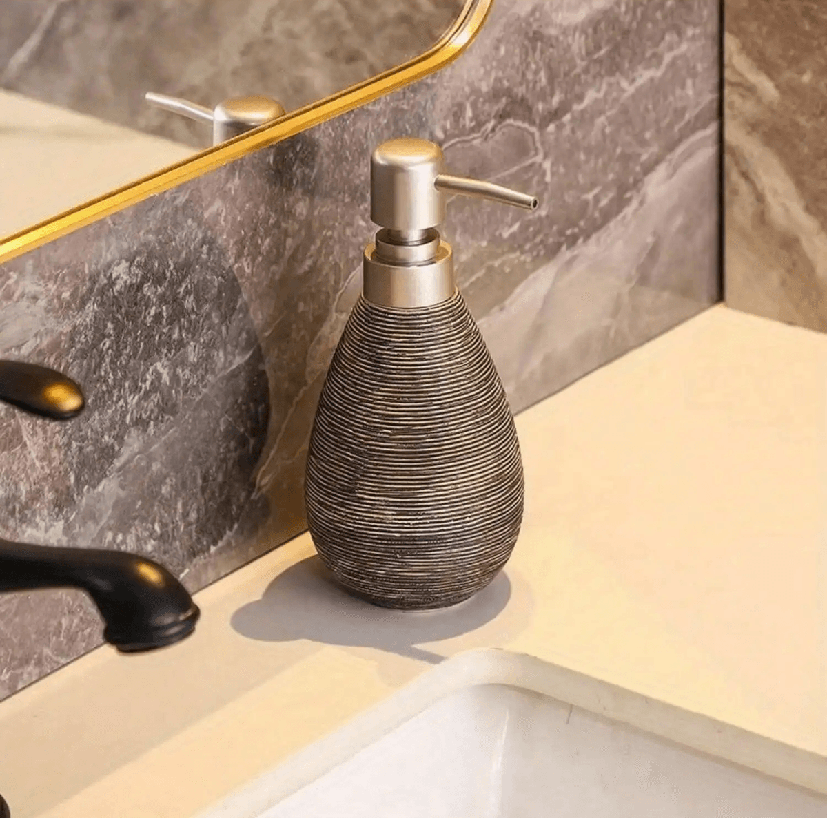 Retro Ceramic Push Soap Dispenser 4
