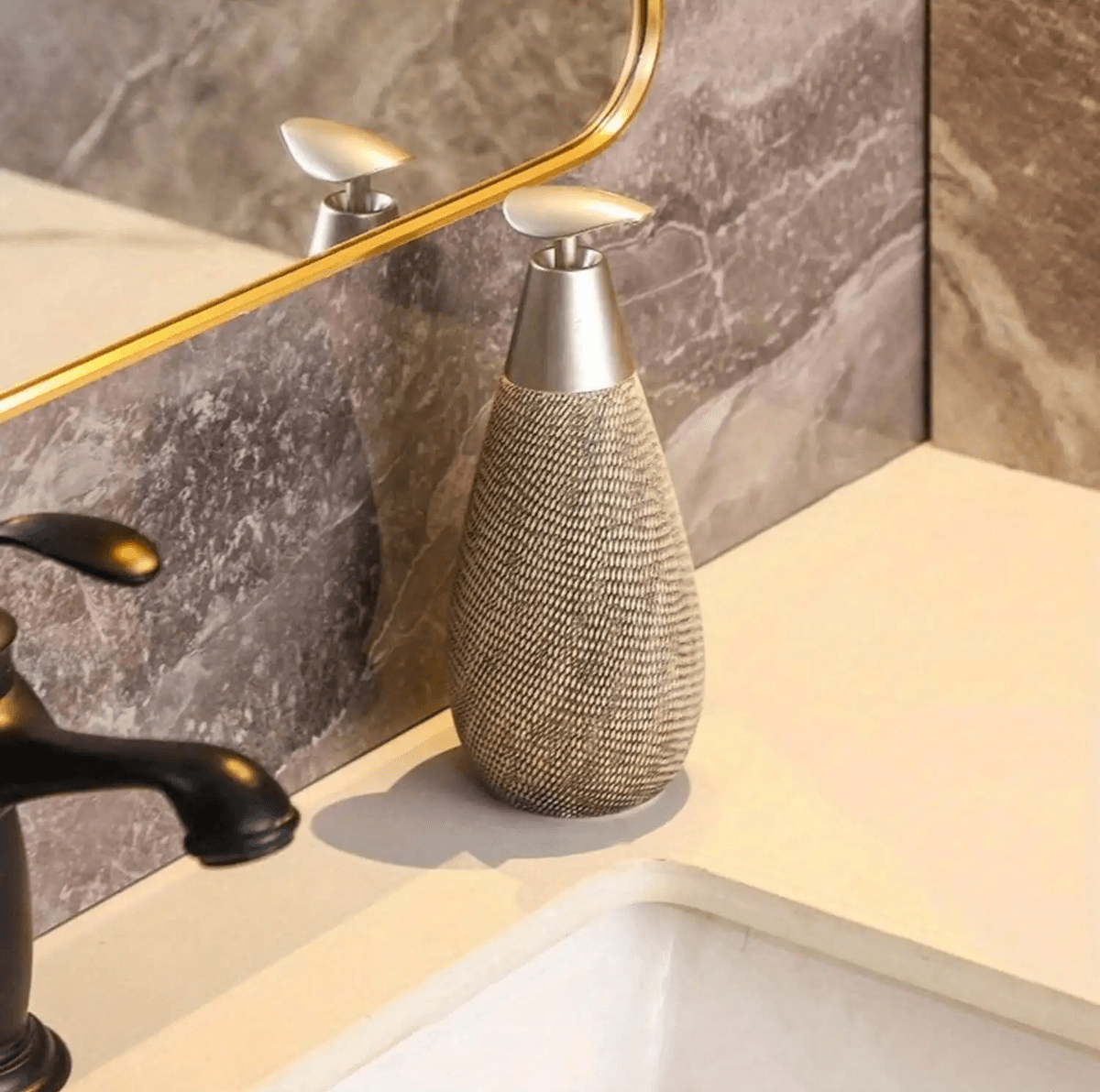 Retro Ceramic Push Soap Dispenser 6