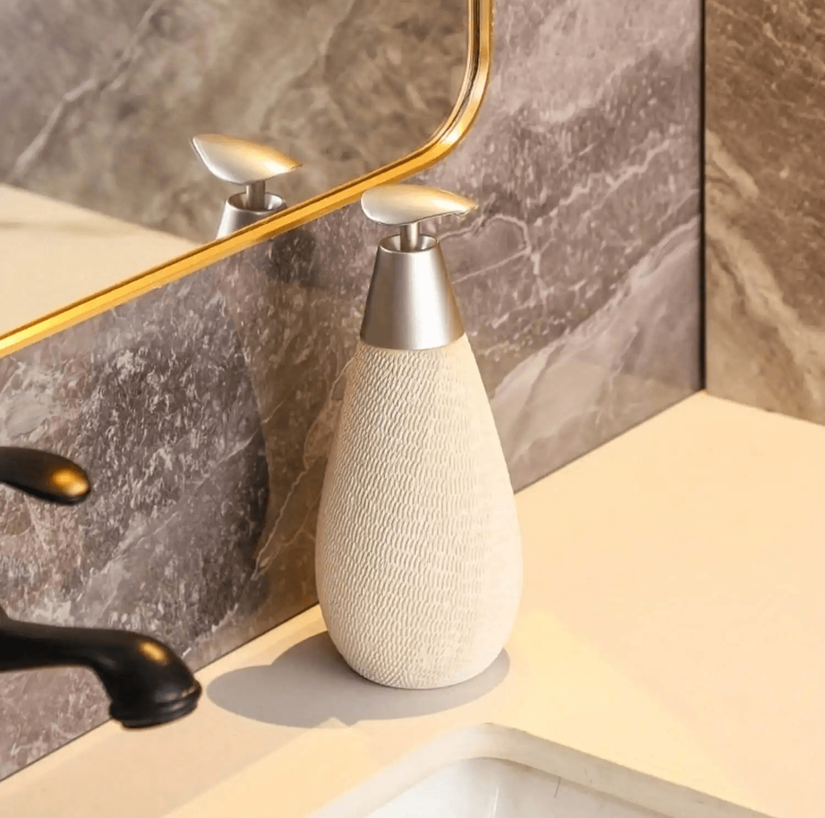 Retro Ceramic Push Soap Dispenser 7