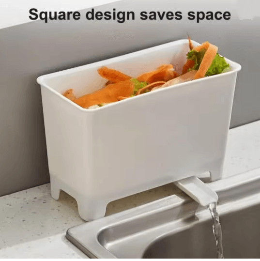 Mini Kitchen Counter Trash Can with Filter Basket