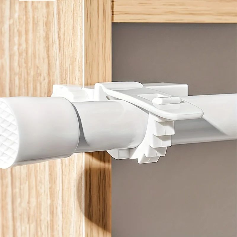 SpaceSaving NoDrill Curtain Rod Bracket Set 5