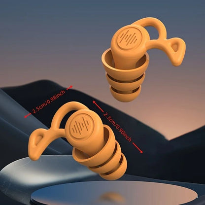 UltraSoft Reusable Silicone Earplugs – Noise-Cancelling Earplugs for Sleep & Travel