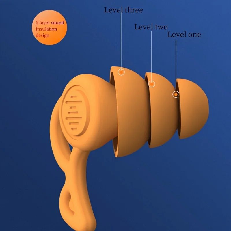 UltraSoft Reusable Silicone Earplugs  NoiseCancelling Earplugs For Sleep  Travel 2