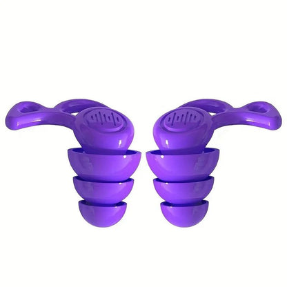 UltraSoft Reusable Silicone Earplugs  NoiseCancelling Earplugs For Sleep  Travel 8