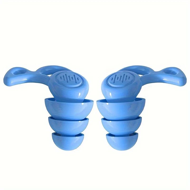 UltraSoft Reusable Silicone Earplugs  NoiseCancelling Earplugs For Sleep  Travel 5