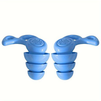 UltraSoft Reusable Silicone Earplugs  NoiseCancelling Earplugs For Sleep  Travel 5