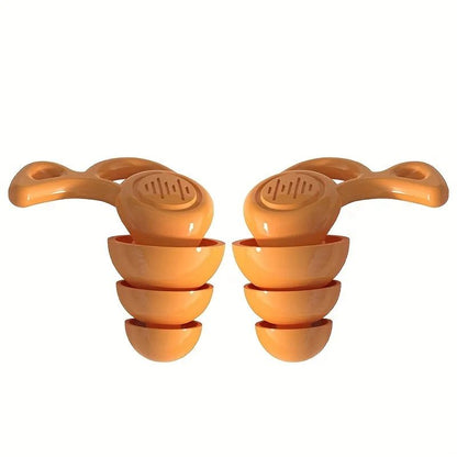 UltraSoft Reusable Silicone Earplugs  NoiseCancelling Earplugs For Sleep  Travel 9