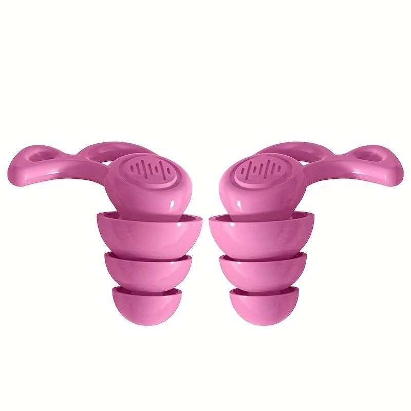 UltraSoft Reusable Silicone Earplugs  NoiseCancelling Earplugs For Sleep  Travel 10