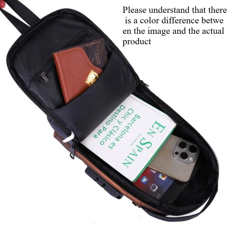 CompactSecure Mens AntiTheft Chest Bag  Durable Oxford Crossbody Sling For Travel  Motorcycle Use 2
