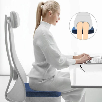 ComfortTail Ergonomic Memory Foam Office Cushion  Tailbone  Hemorrhoid Relief Seat Pad 1
