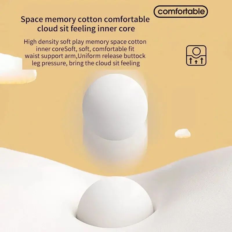 ComfortTail Ergonomic Memory Foam Office Cushion  Tailbone  Hemorrhoid Relief Seat Pad 2