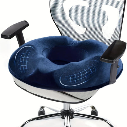 Orthopedic Memory Foam Coccyx Seat Cushion – Tailbone & Hemorrhoid Relief Pillow