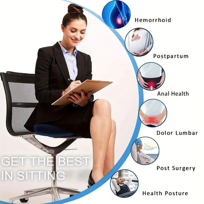 Orthopedic Memory Foam Coccyx Seat Cushion  Tailbone  Hemorrhoid Relief Pillow 5