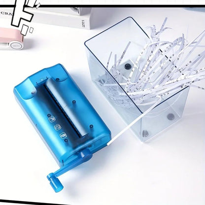 Compact CrossCut Paper Shredder For A4A6 Documents  Manual Quiet  SpaceSaving Office Shredder 2