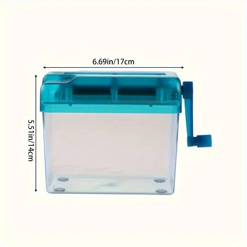 Compact CrossCut Paper Shredder For A4A6 Documents  Manual Quiet  SpaceSaving Office Shredder 4