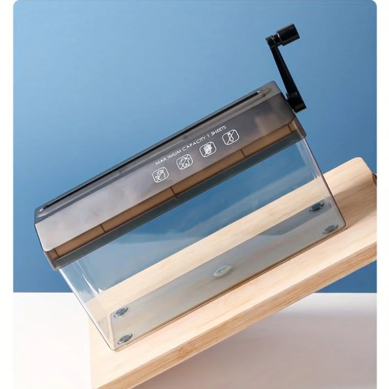 Compact CrossCut Paper Shredder For A4A6 Documents  Manual Quiet  SpaceSaving Office Shredder 5