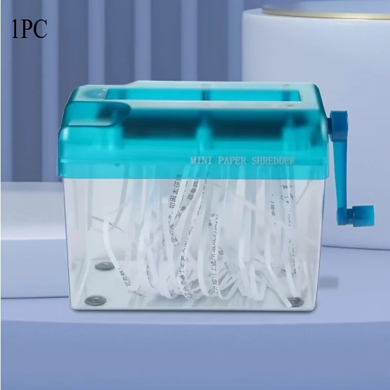 Compact CrossCut Paper Shredder For A4A6 Documents  Manual Quiet  SpaceSaving Office Shredder 7